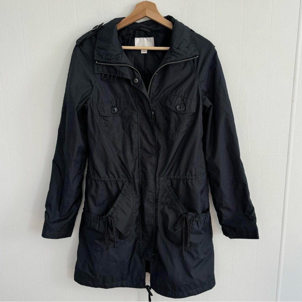 Xhilaration pin stripe rain jacket